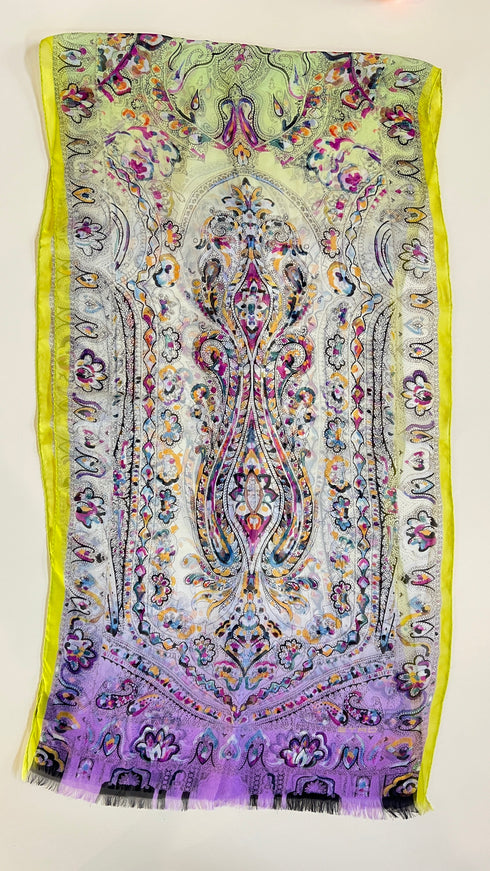 Sciarpa in seta paisley