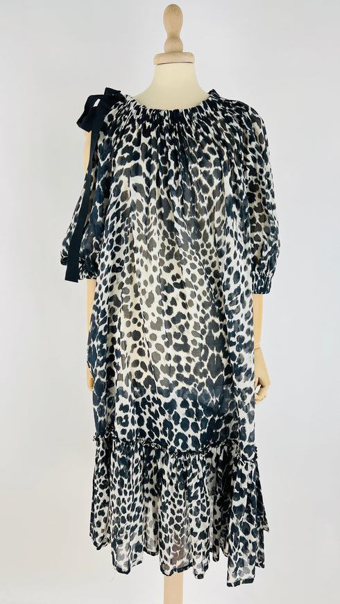 Abito midi animalier