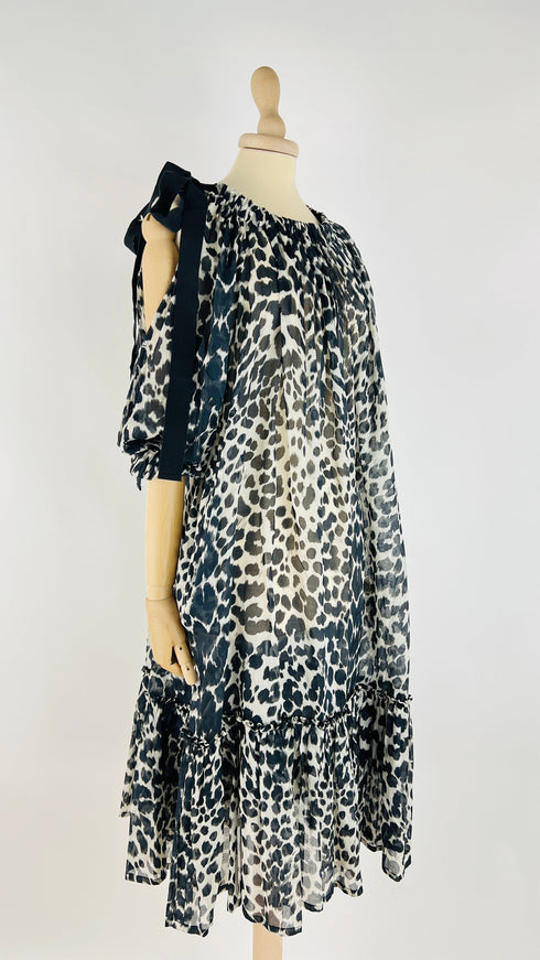 Abito midi animalier