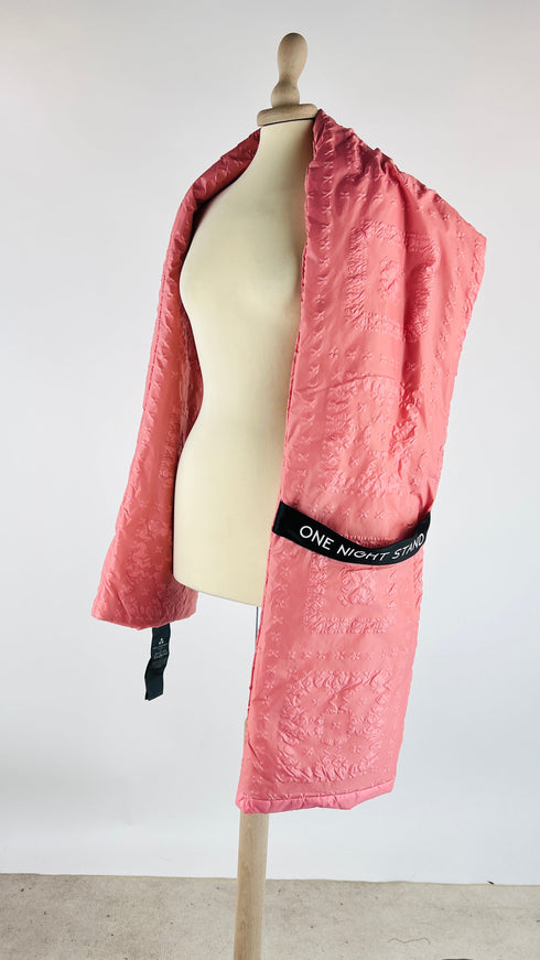 Sciarpa a fiori imbottita