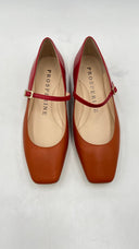 Ballerine “Mary Jane” arancio/rosso Prosperine