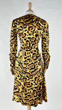 Abito midi in seta animalier Alessandra Rich