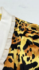 Abito midi in seta animalier Alessandra Rich