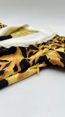 Abito midi in seta animalier Alessandra Rich
