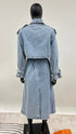 Trench denim con cartellino
