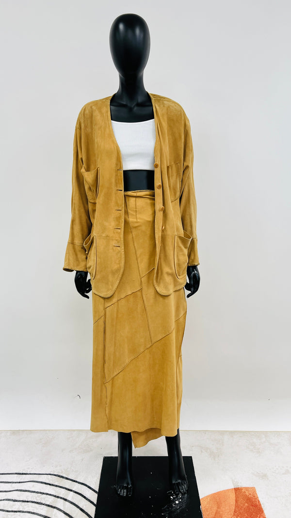 Completo in suede vintage