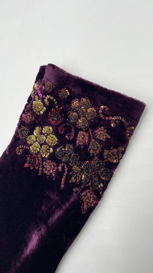 Soprabito in velluto viola