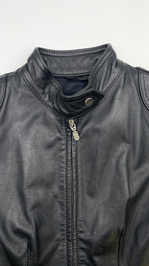 Giacca motococlista in pelle