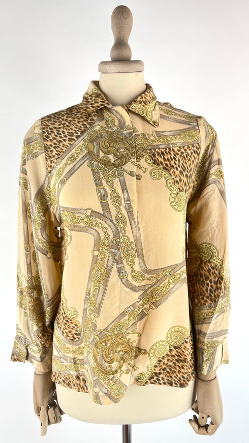 Camicia in seta stampata