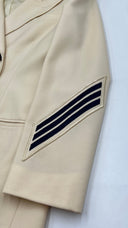 Blazer panna con stemmi Ralph Lauren