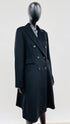 Cappotto nero doppiopetto
