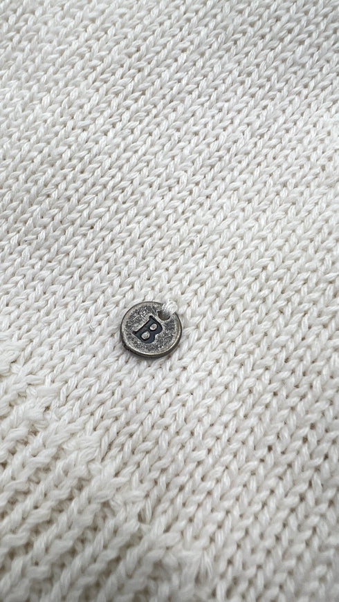 Cardigan girocollo bianco