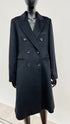 Cappotto nero doppiopetto