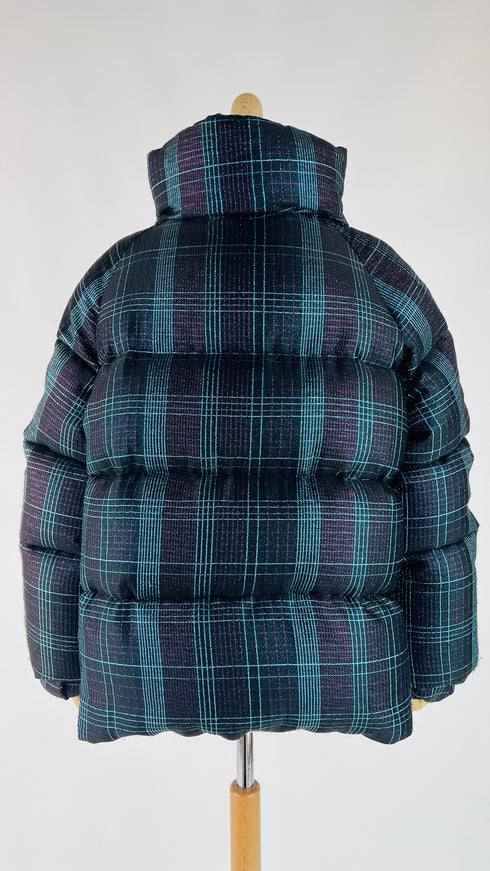 Piumino tartan lurex