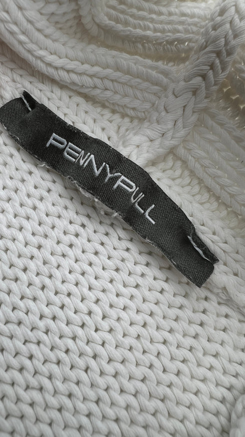 Cardigan in cotone bianco