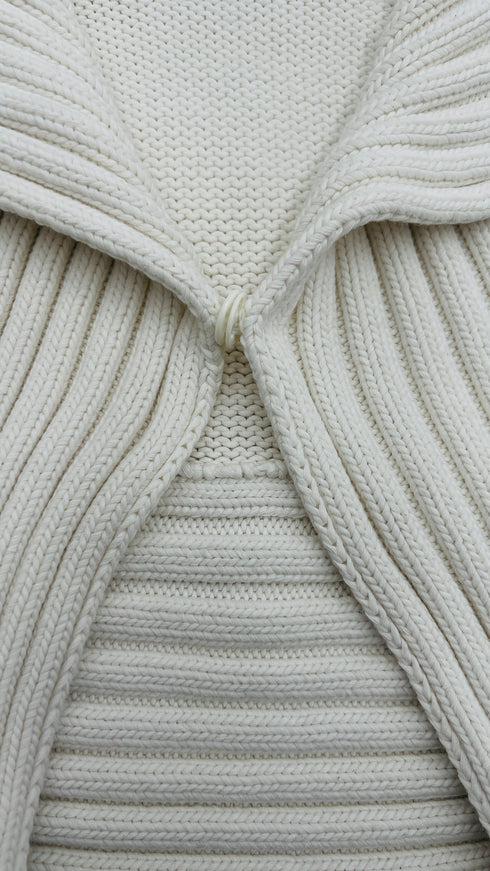 Cardigan in cotone bianco