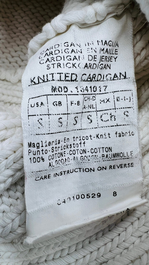 Cardigan in cotone bianco