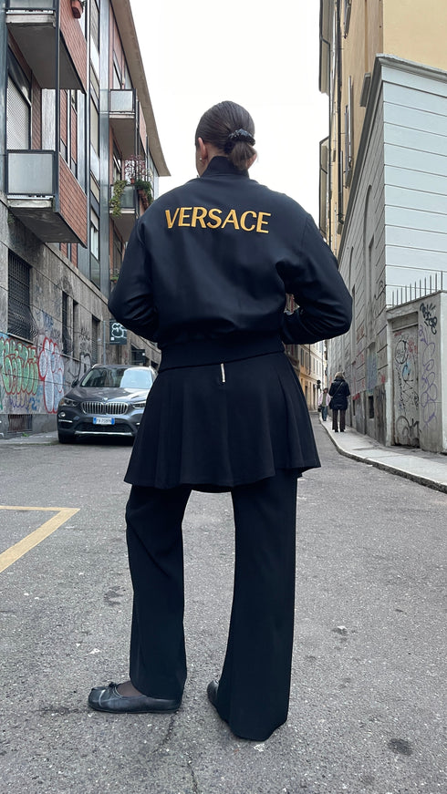 Bomber reversibile ricamo logo