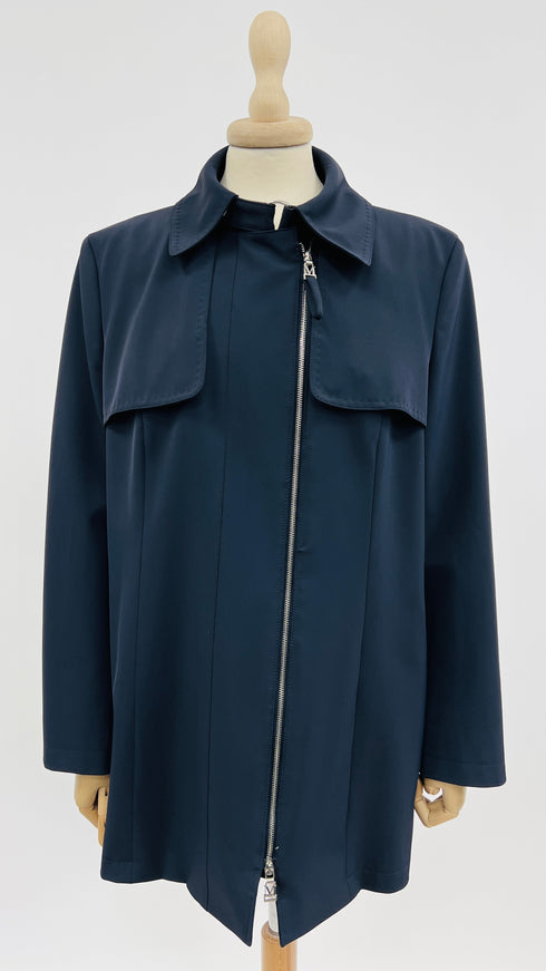 Giacca trench blu
