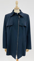 Giacca trench blu