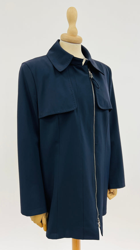 Giacca trench blu