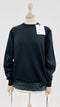 Maglione inserti tessuto