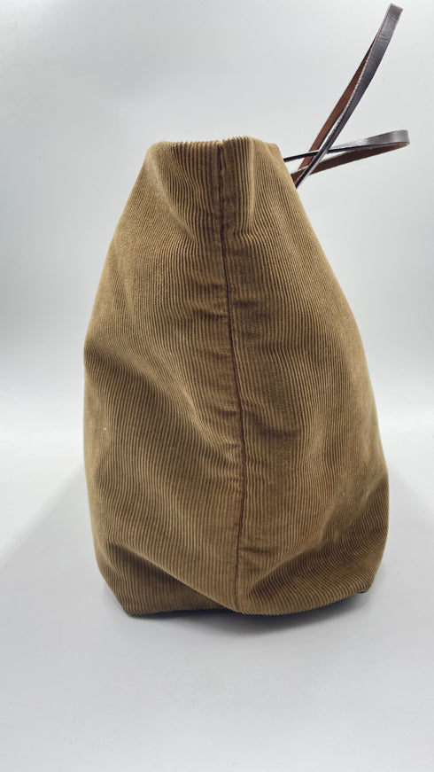 Borsa in velluto a costine