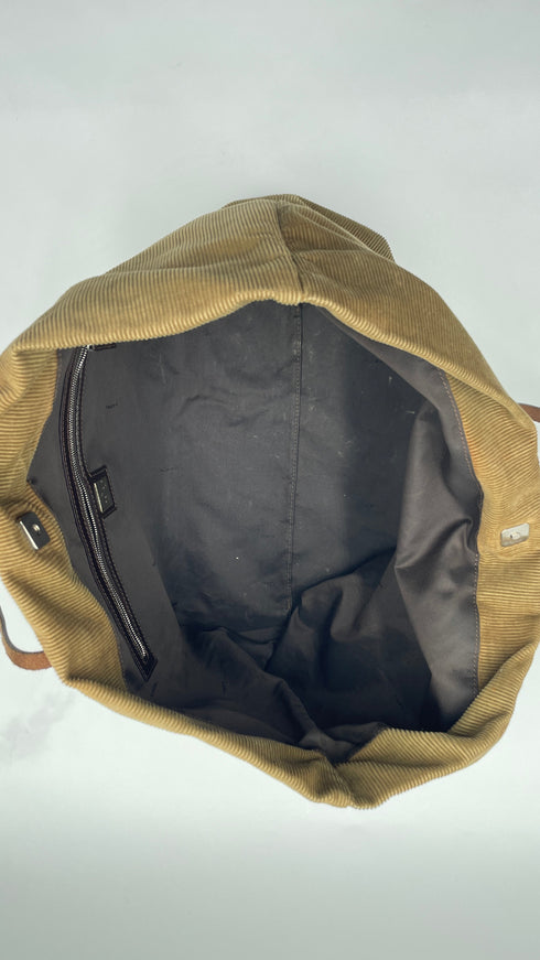 Borsa in velluto a costine