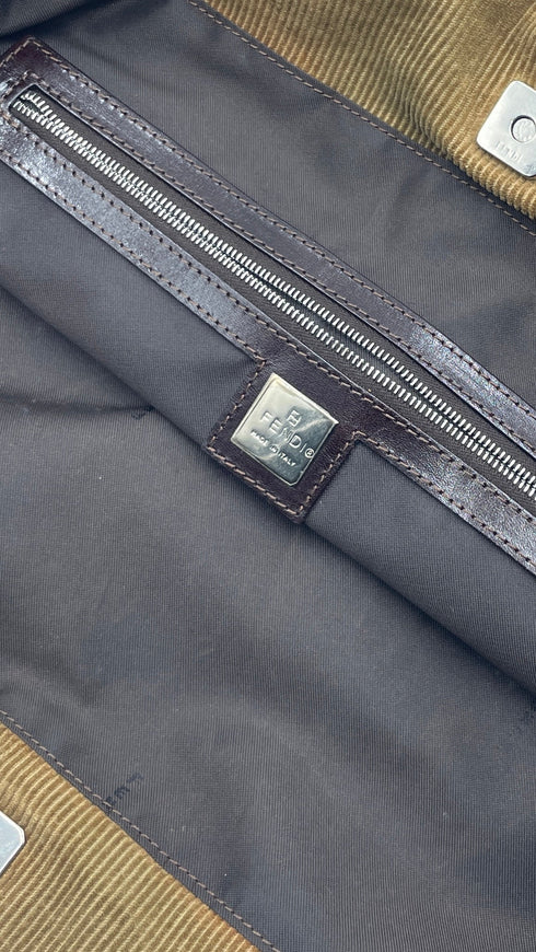 Borsa in velluto a costine