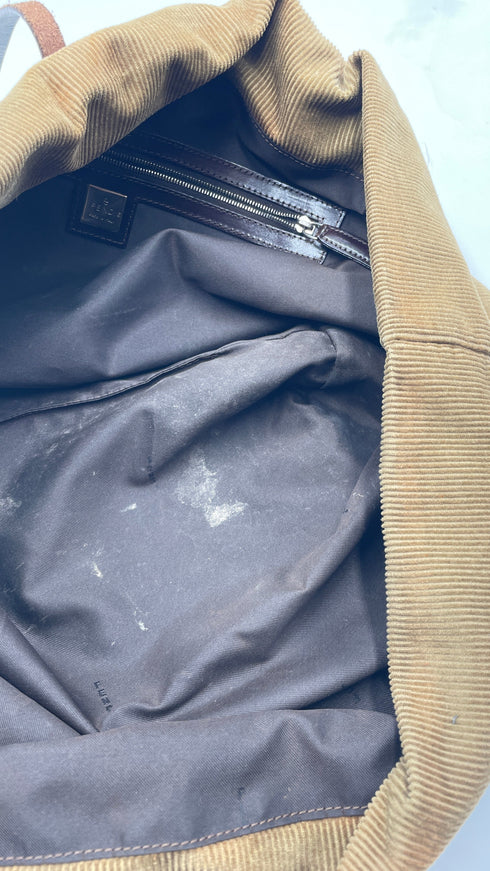 Borsa in velluto a costine