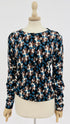 Cardigan girocollo fantasia