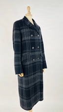 Cappotto tartan doppiopetto Massimo Alba