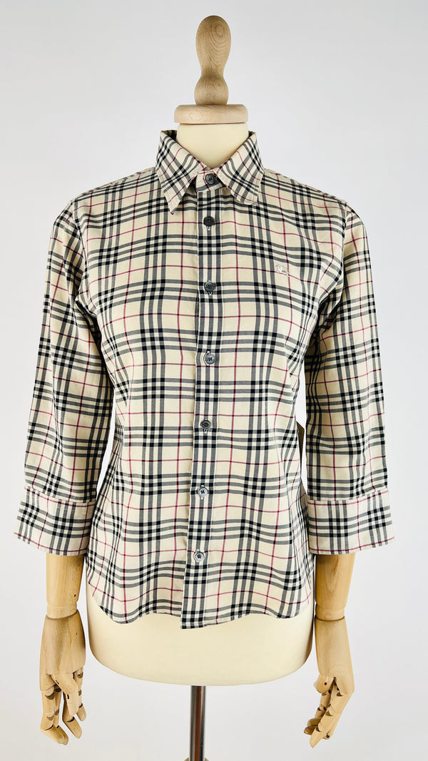 Camicia in tartan di cotone