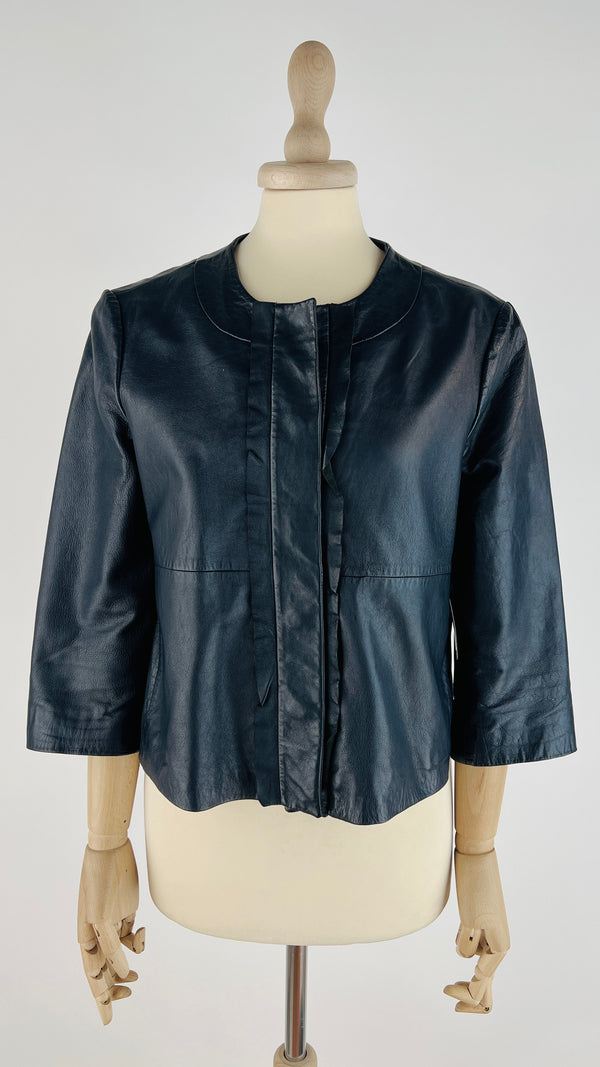 Giacca corta in pelle
