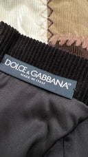 Abito corto lavorazione patchwork Dolce & Gabbana
