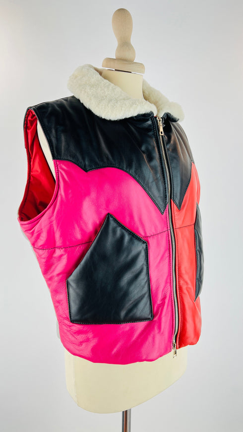 Gilet imbottito multicolor