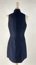 Gilet lungo blu Enrica Massei