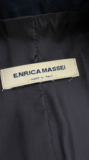 Gilet lungo blu Enrica Massei