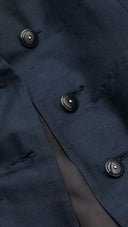 Gilet lungo blu Enrica Massei