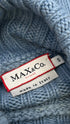 Maglione collo alto coste