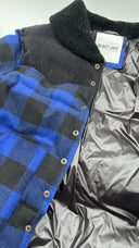 Bomber tartan inserti velluto Blast OFF