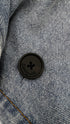 Trench denim con cartellino