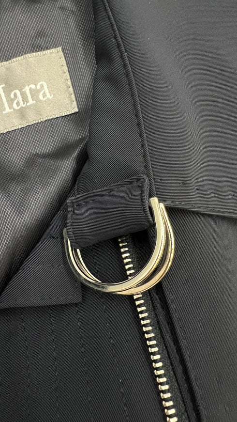 Giacca trench blu