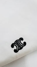 Camicia classica con logo ricamato Celine