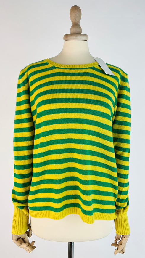 Maglia in cashmere a righe
