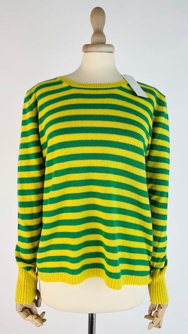 Maglia in cashmere a righe