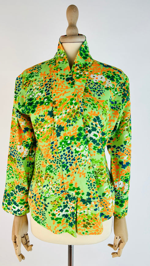 Camicia a fiocco stampata