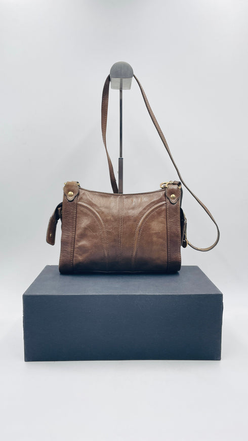 Borsa a tracolla marrone