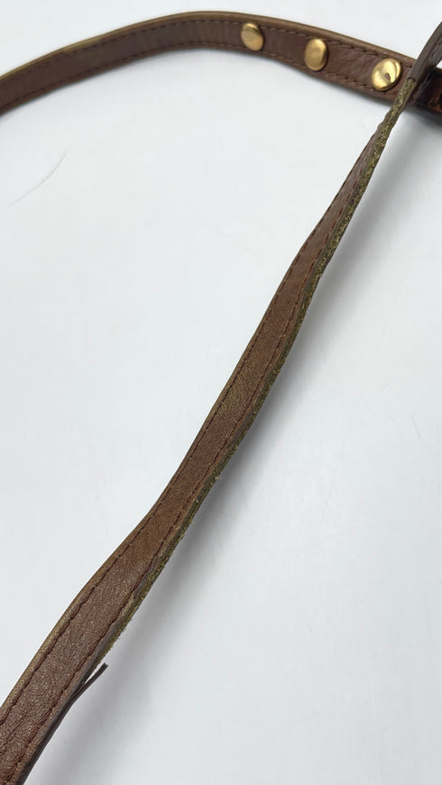 Borsa a tracolla marrone