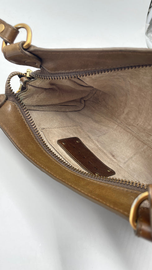 Borsa a tracolla marrone